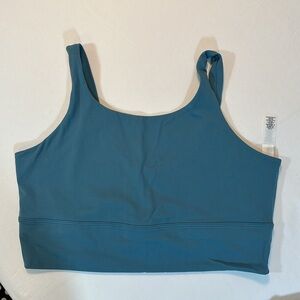 Nike Sport Bra Trainning Top For Women Gray Green Size L